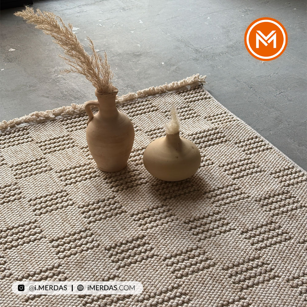 فرش پینترستی کد P12 زمینه نسکافه ای